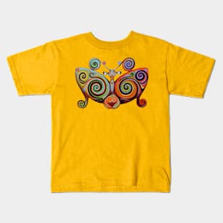 Psychotronic moth Kids T-Shirt